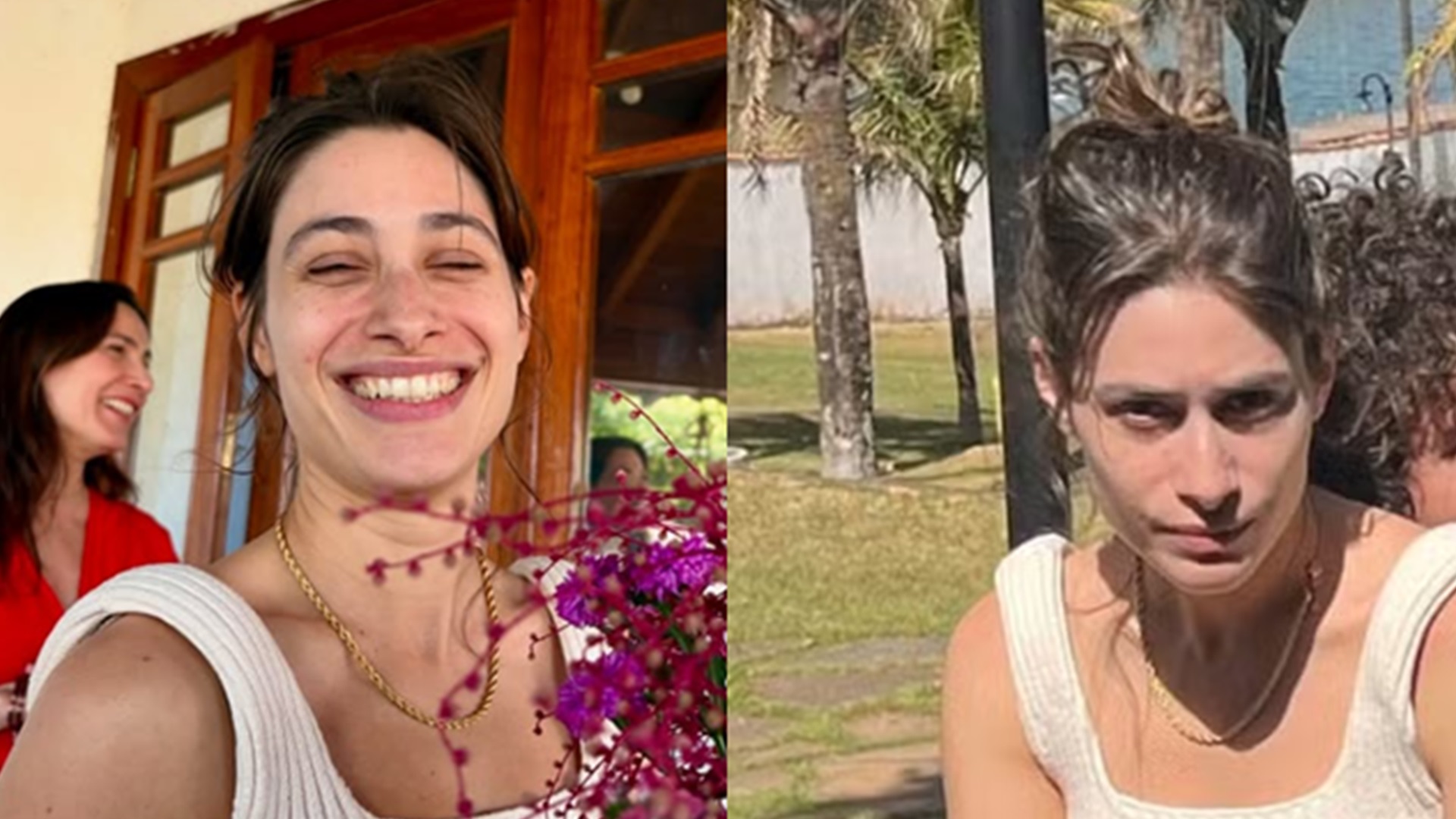 Luisa Arraes surge em clima de romance com o namorado, filho de Cássia Eller
