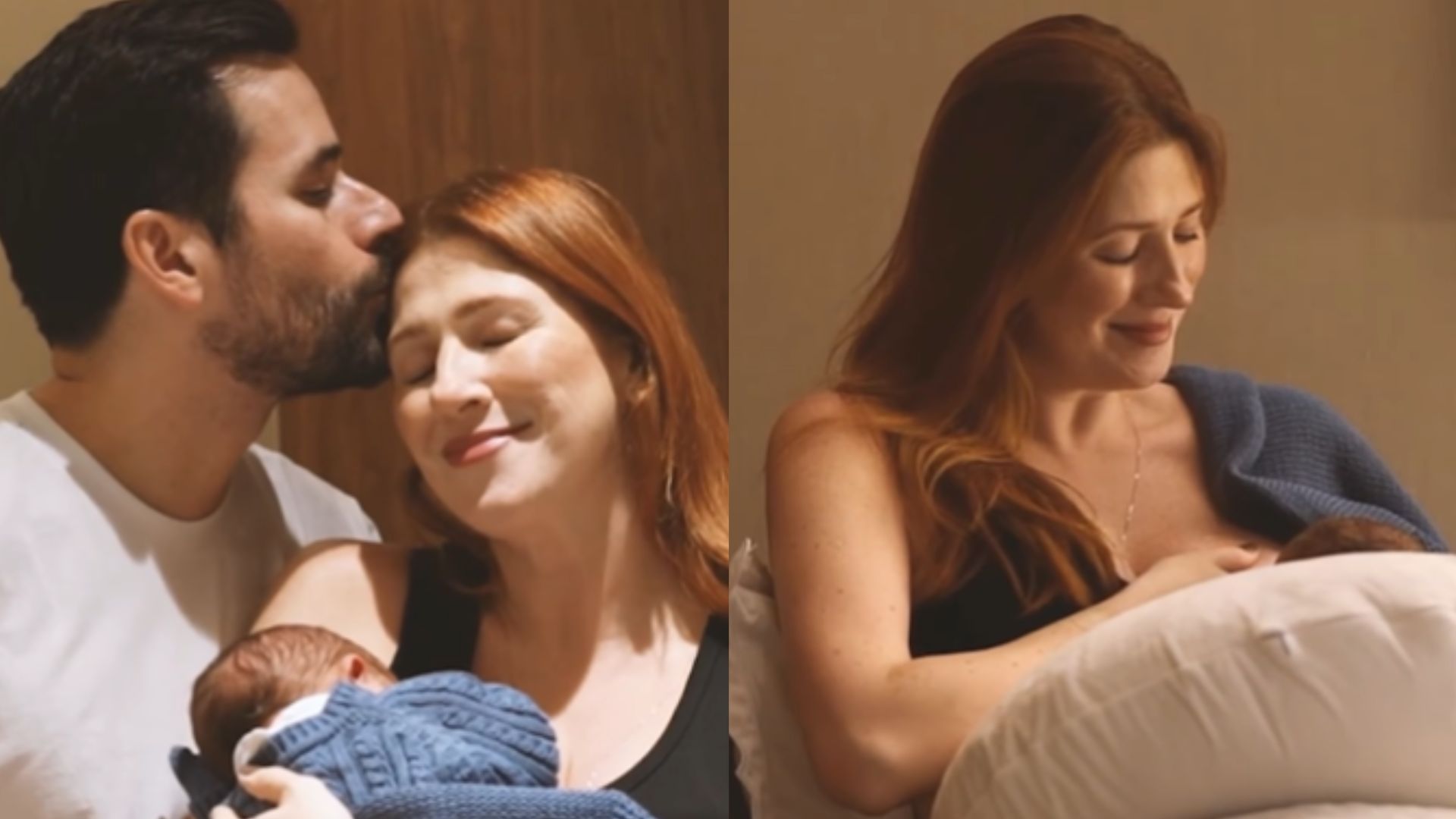 Dani Calabresa encanta ao mostrar vídeo dos primeiros momentos com o filho