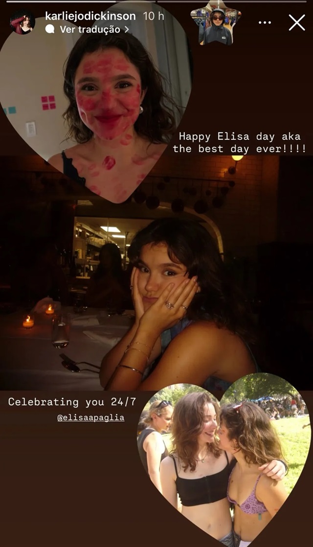 Story de Karlie &mdash; Foto: Reprodu&ccedil;&atilde;o/Instagram