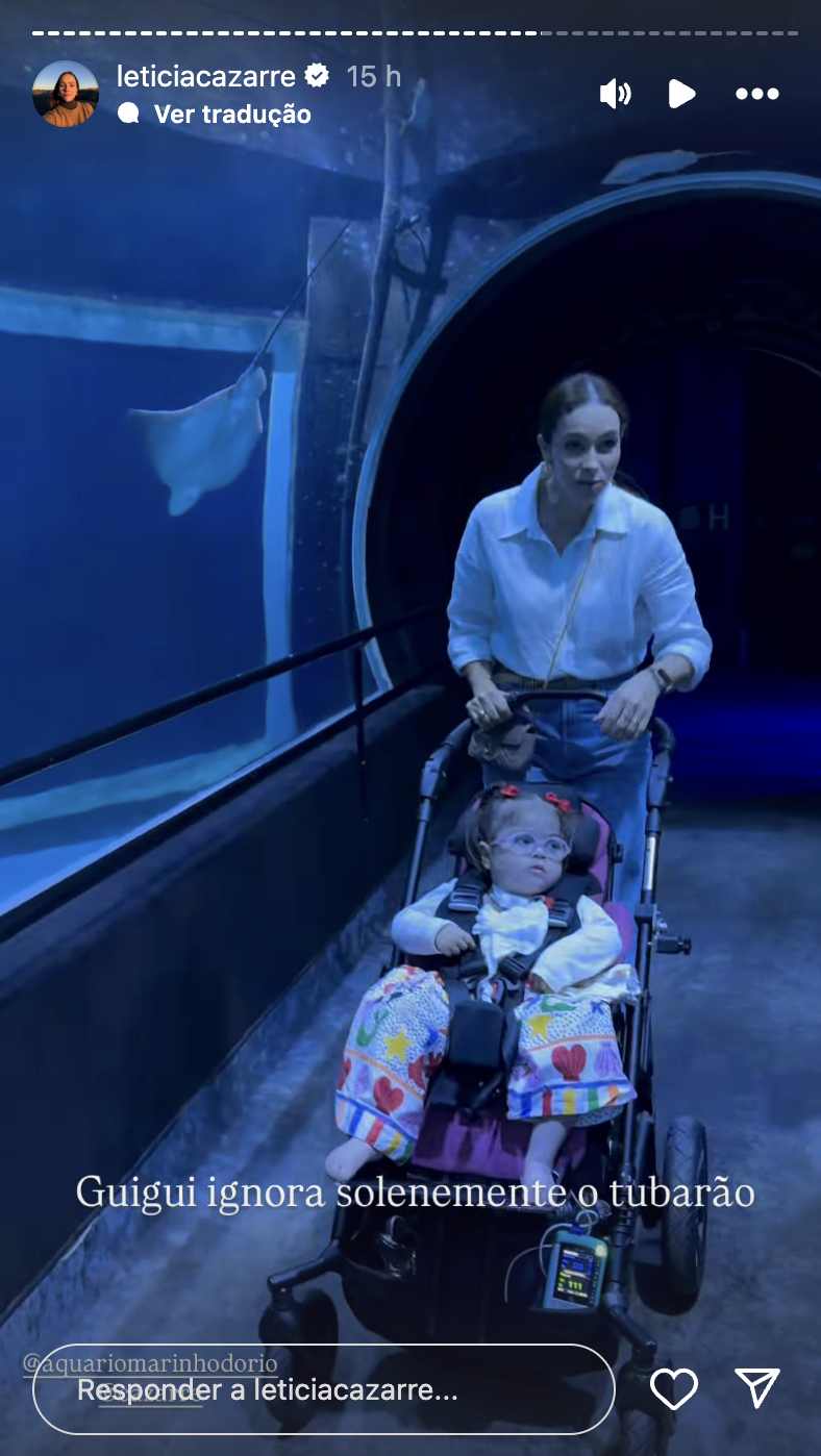 Juliano Cazarr&eacute; e Leticia Cazarr&eacute; mostram o primeiro passeio de Maria Guilhermina