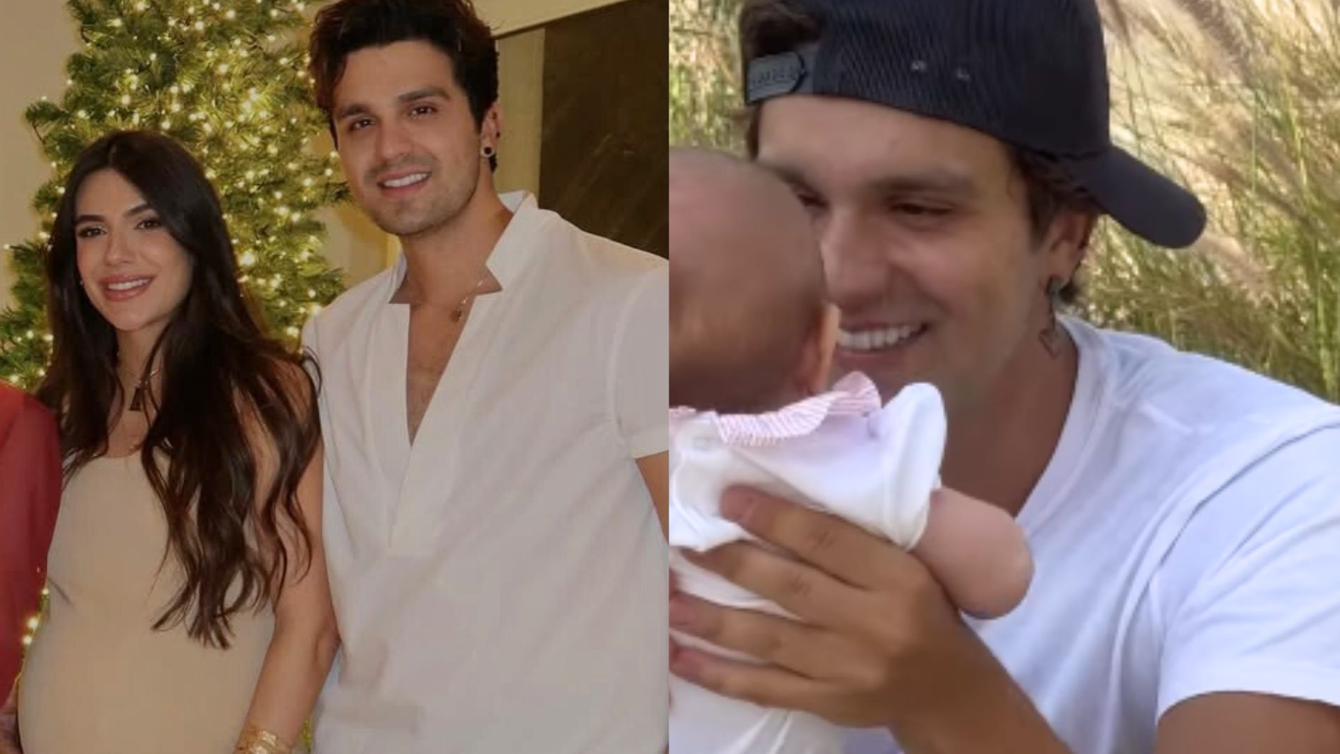 Jade Magalhães exibe momentos inéditos de Luan Santana com a filha: ‘Alegria’