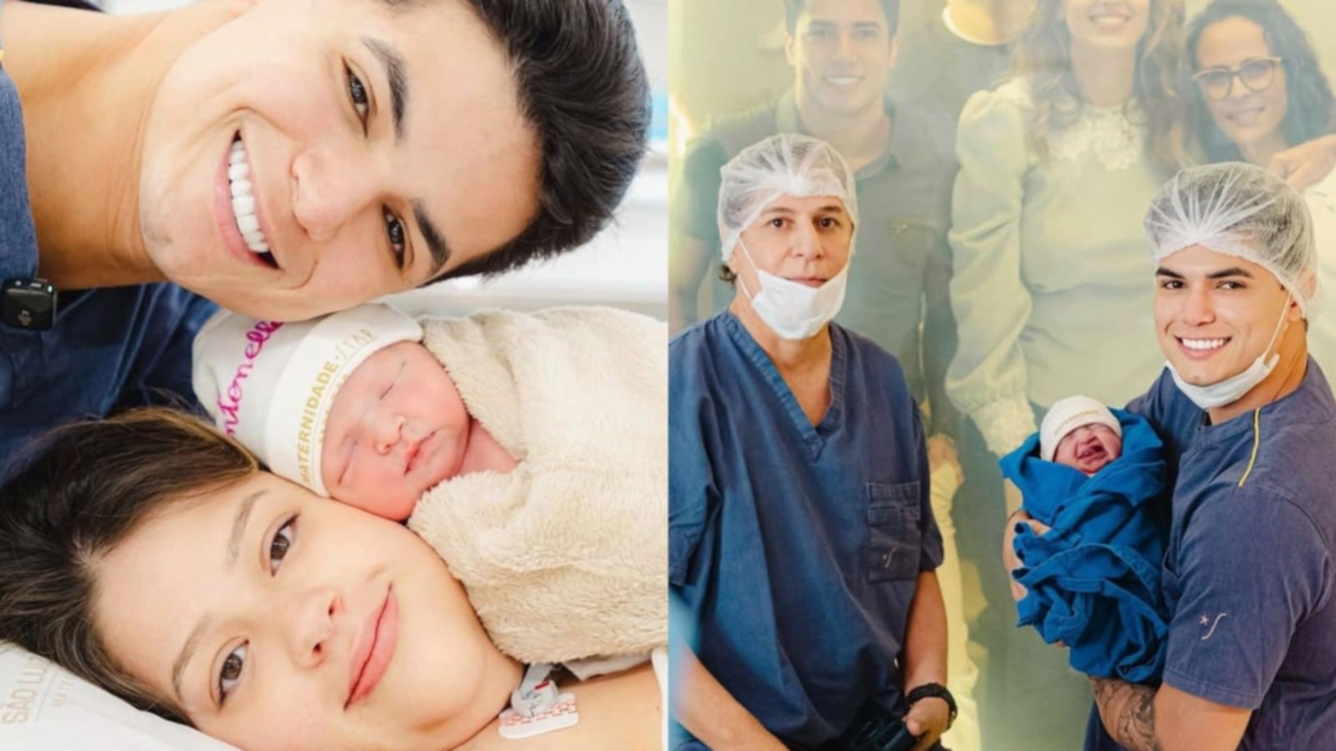 Filha de Tom Cavalcante dá à luz Antonella, sua primeira herdeira com Cristiano Deyvid