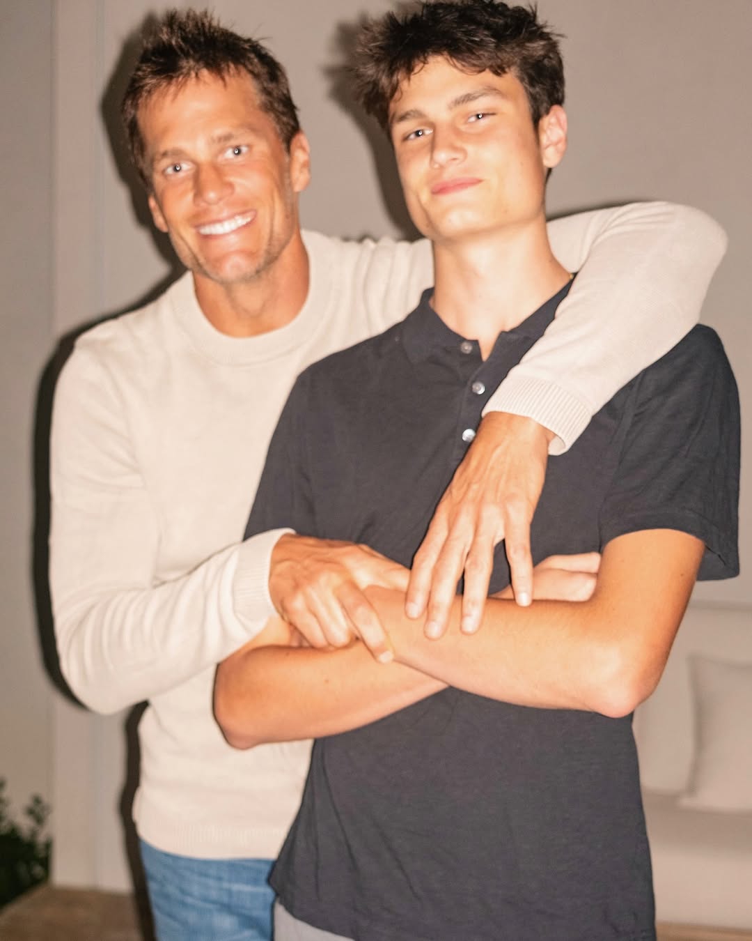 Tom Brady com o filho mais velho, Jack Brady - Foto: Reprodução / Instagram