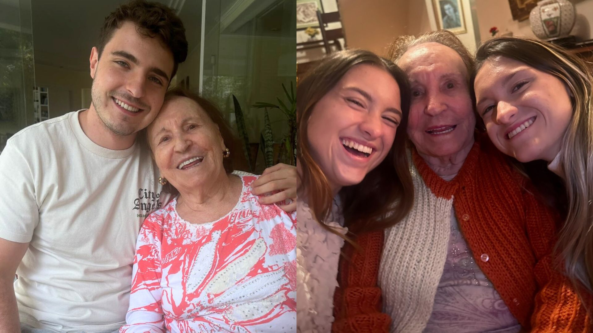 Mãe de Gugu Liberato completa 96 anos e ganha belas homenagens dos netos