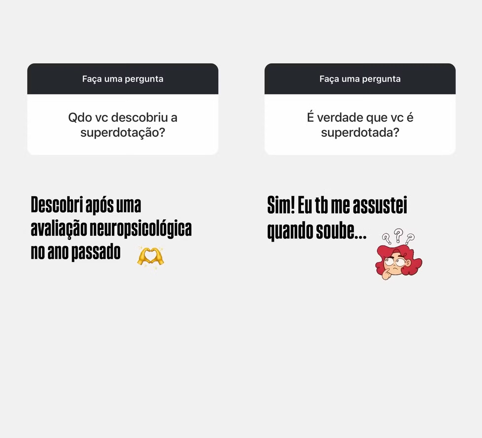 Geovanna Tominaga diz que recebeu superdotada &mdash; Foto: Reprodu&ccedil;&atilde;o/ Instagram 
