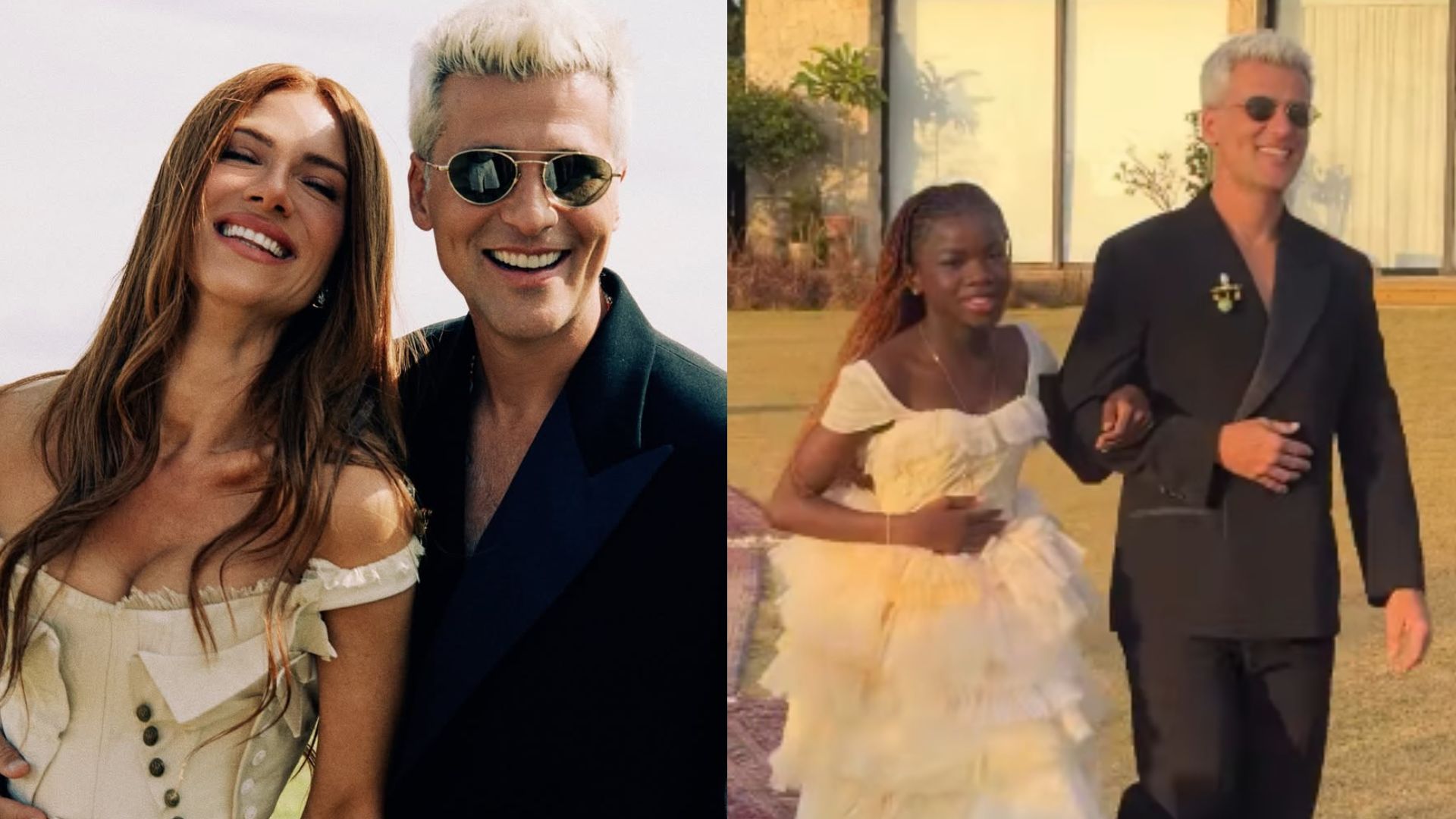 Filha leva Bruno Gagliasso ao altar em renovação de votos com Giovanna Ewbank