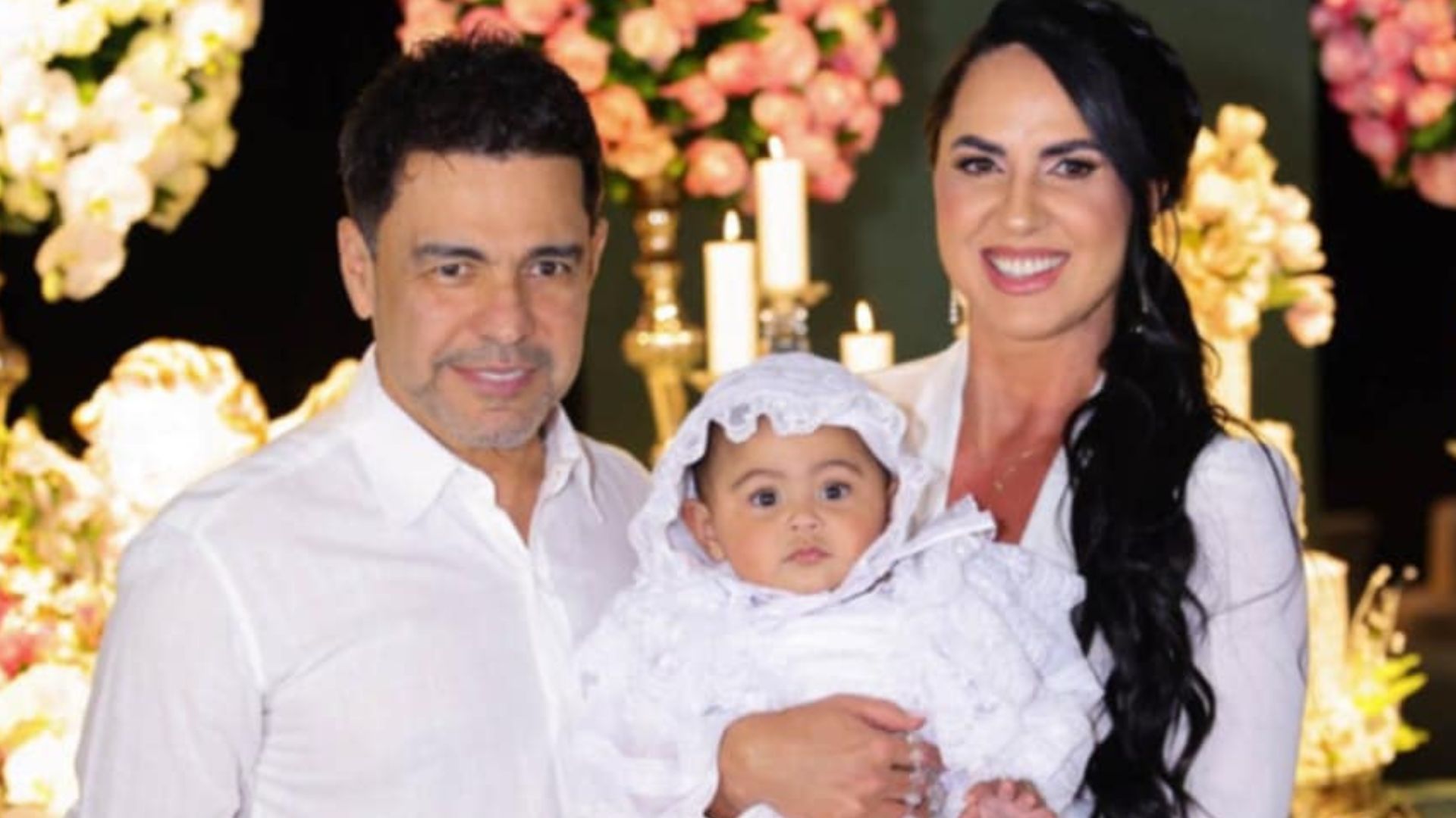 Graciele Lacerda mostra detalhes do batizado de sua filha com Zezé Di Camargo