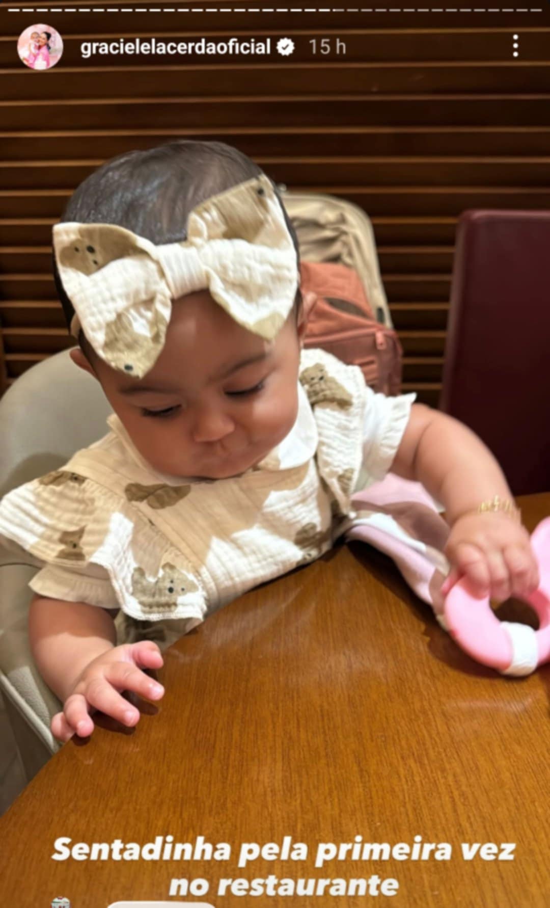 Graciele Lacerda mostra Clara com look fofo para passeio - Foto: Reprodu&ccedil;&atilde;o/Instagram