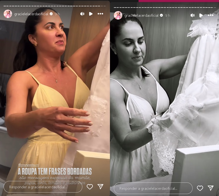 Stories de Graciele Lacerda no Instagram