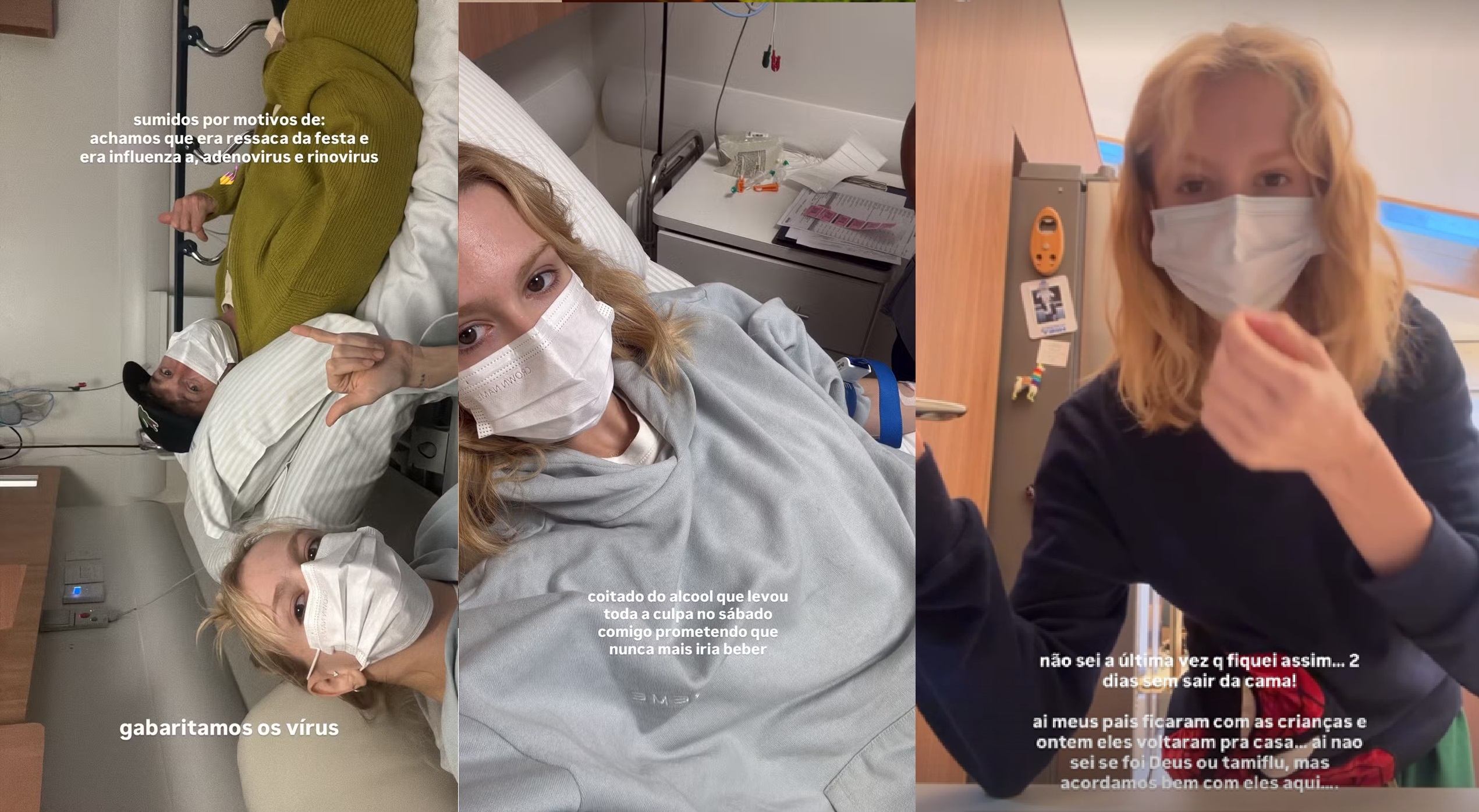 Isabella Scherer e marido v&atilde;o a hospital &mdash; Foto: Instagram