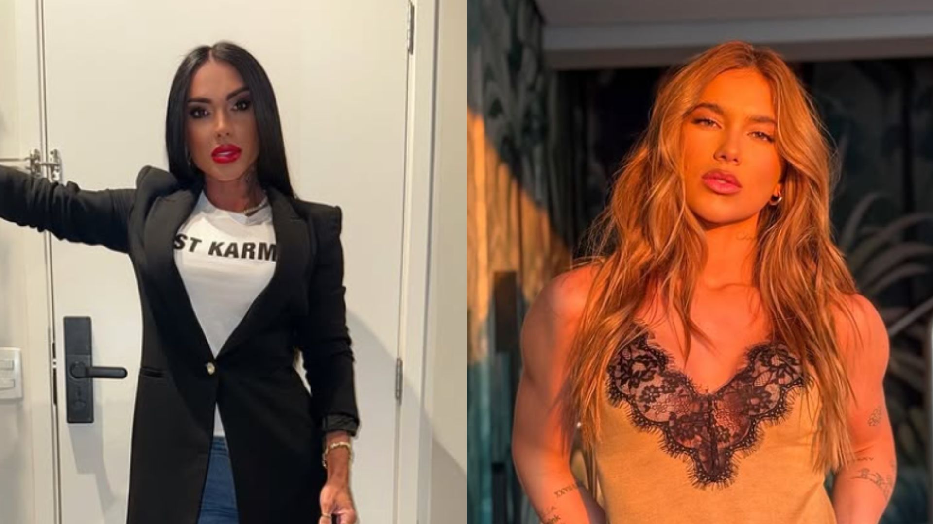 Kamila Simioni alfineta Virginia Fonseca como rainha de bateria da Grande Rio