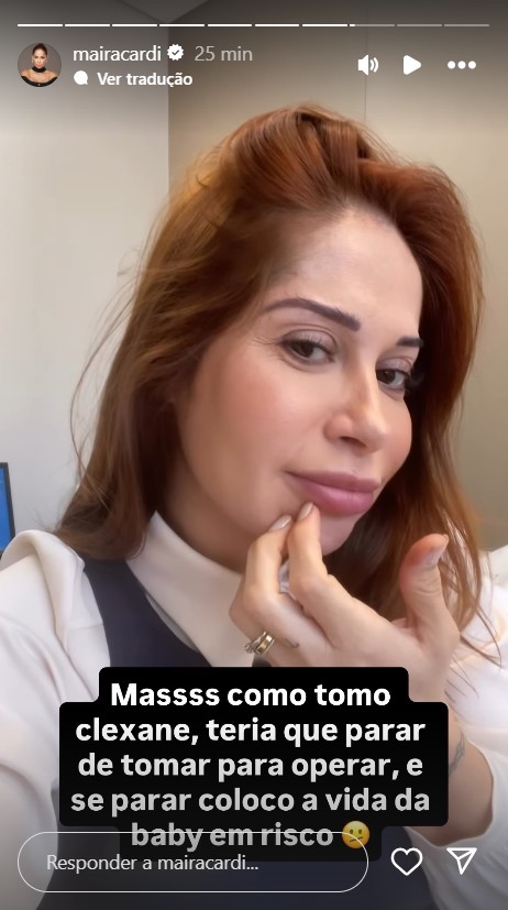 Ma&iacute;ra Cardi revela que problema odontol&oacute;gico pode causar parto - Reprodu&ccedil;&atilde;o/Instagram