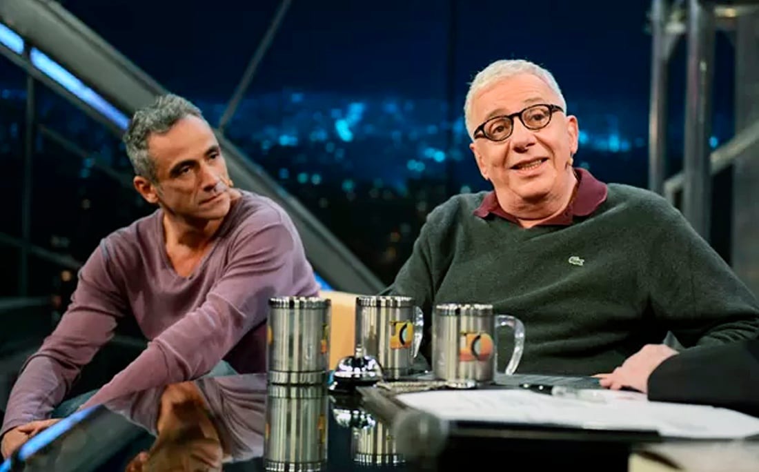 Fernando Libonati e Marco Nanini no Programa do Jô - Foto: Reprodução / TV Globo
