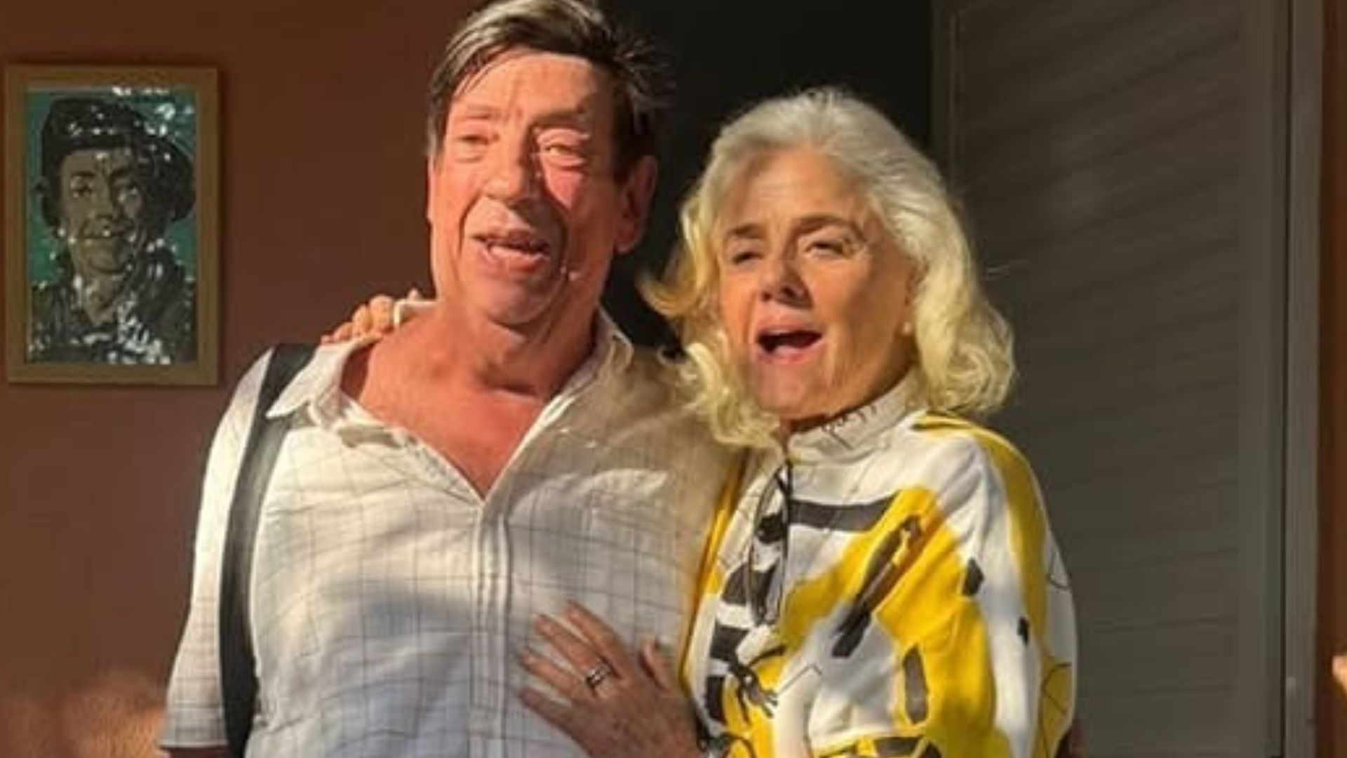 Marieta Severo reencontra Marcos Oliveira durante visita ao Retiro dos Artistas