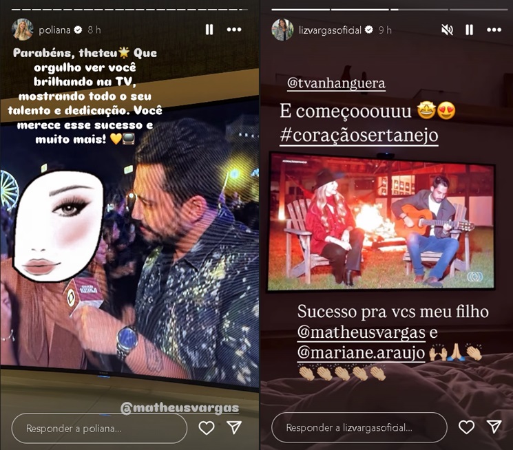 Stories de Poliana Rocha e Liz Rocha - Foto: Reprodu&ccedil;&atilde;o-Instagram 