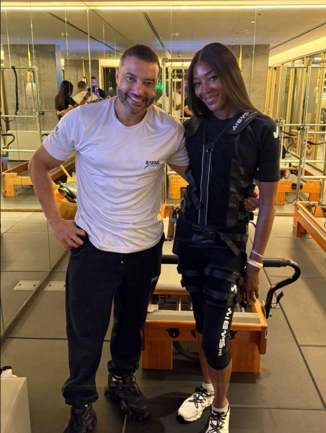 Rafael Pereira e Naomi Campbell - Foto: Reprodu&ccedil;&atilde;o