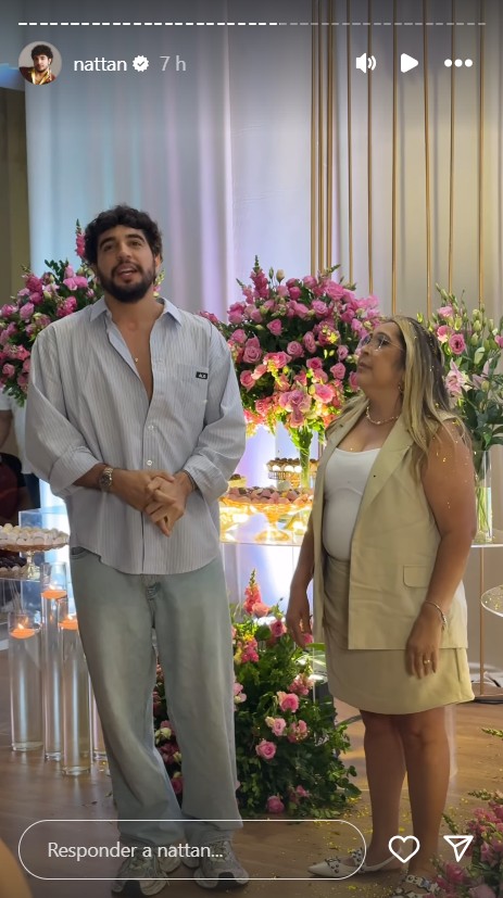 Nattan com a m&atilde;e - Reprodu&ccedil;&atilde;o/Instagram