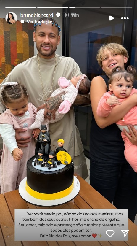 Neymar Jr &eacute; pai de 4 crian&ccedil;as - Reprodu&ccedil;&atilde;o/Instagram