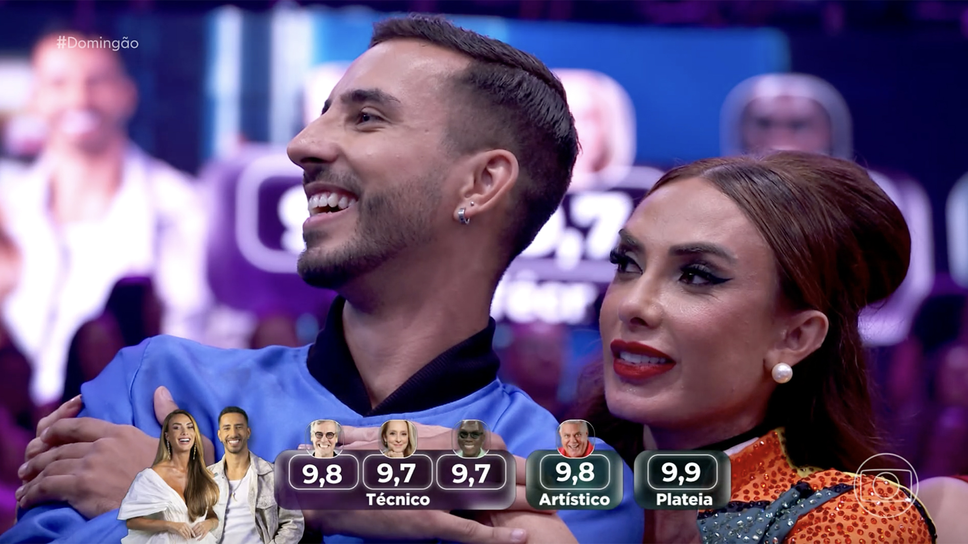 Nota de Nicole Bahls na repescagem da Dan&ccedil;a dos Famosos - Foto: Reprodu&ccedil;&atilde;o / Globo
