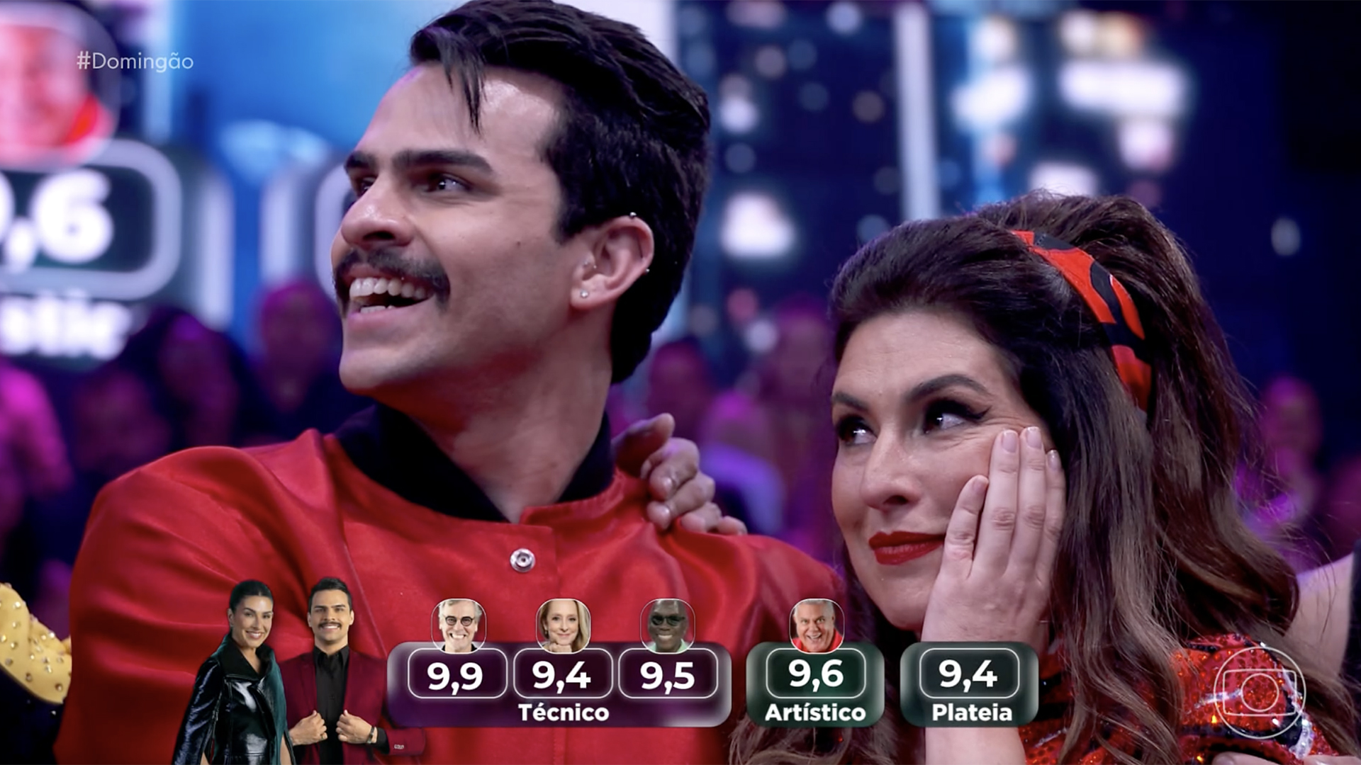 Nota de Fernanda Paes Leme na repescagem da Dan&ccedil;a dos Famosos - Foto: Reprodu&ccedil;&atilde;o / Globo