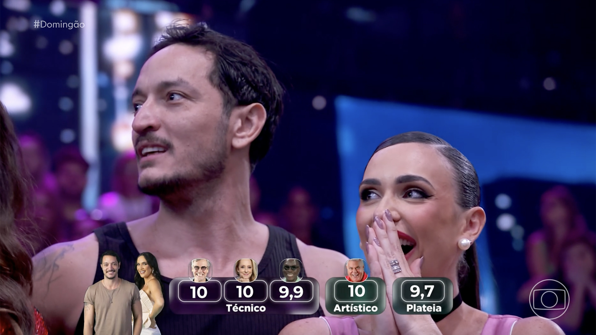 Nota de Allan Souza Lima na repescagem da Dan&ccedil;a dos Famosos - Foto: Reprodu&ccedil;&atilde;o / Globo