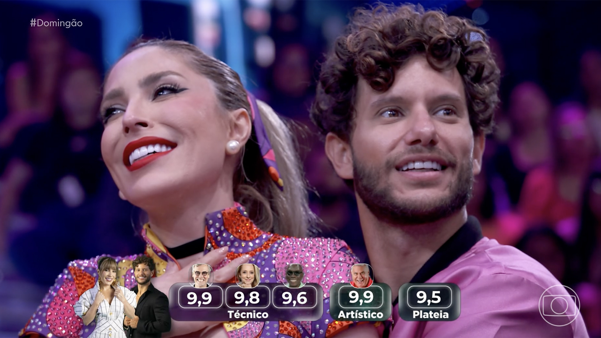 Nota de Manu Bahtid&atilde;o na repescagem da Dan&ccedil;a dos Famosos - Foto: Reprodu&ccedil;&atilde;o / Globo
