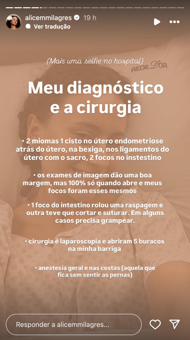 Post de Alice Milagres