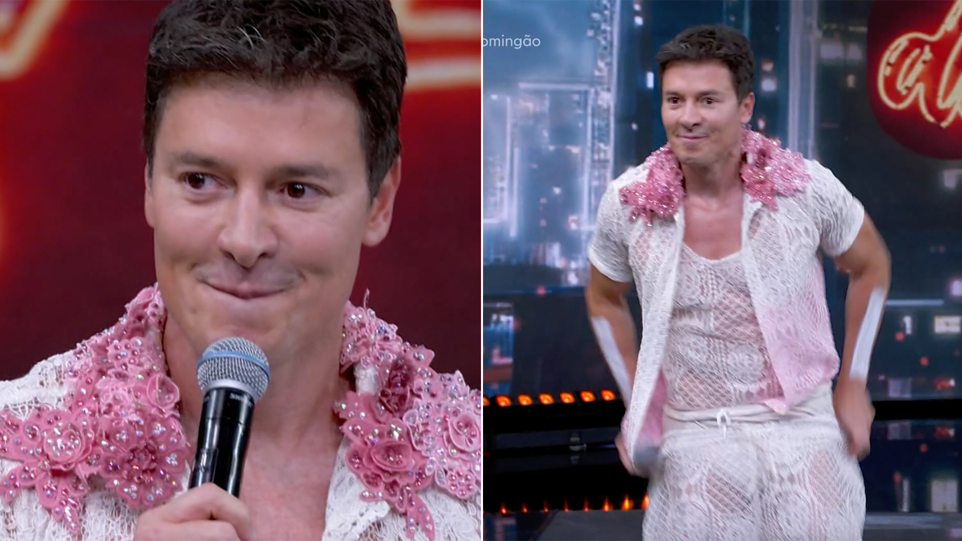 Rodrigo Faro tira a calça na Globo após ‘fofoca’ de Fernanda Paes Leme