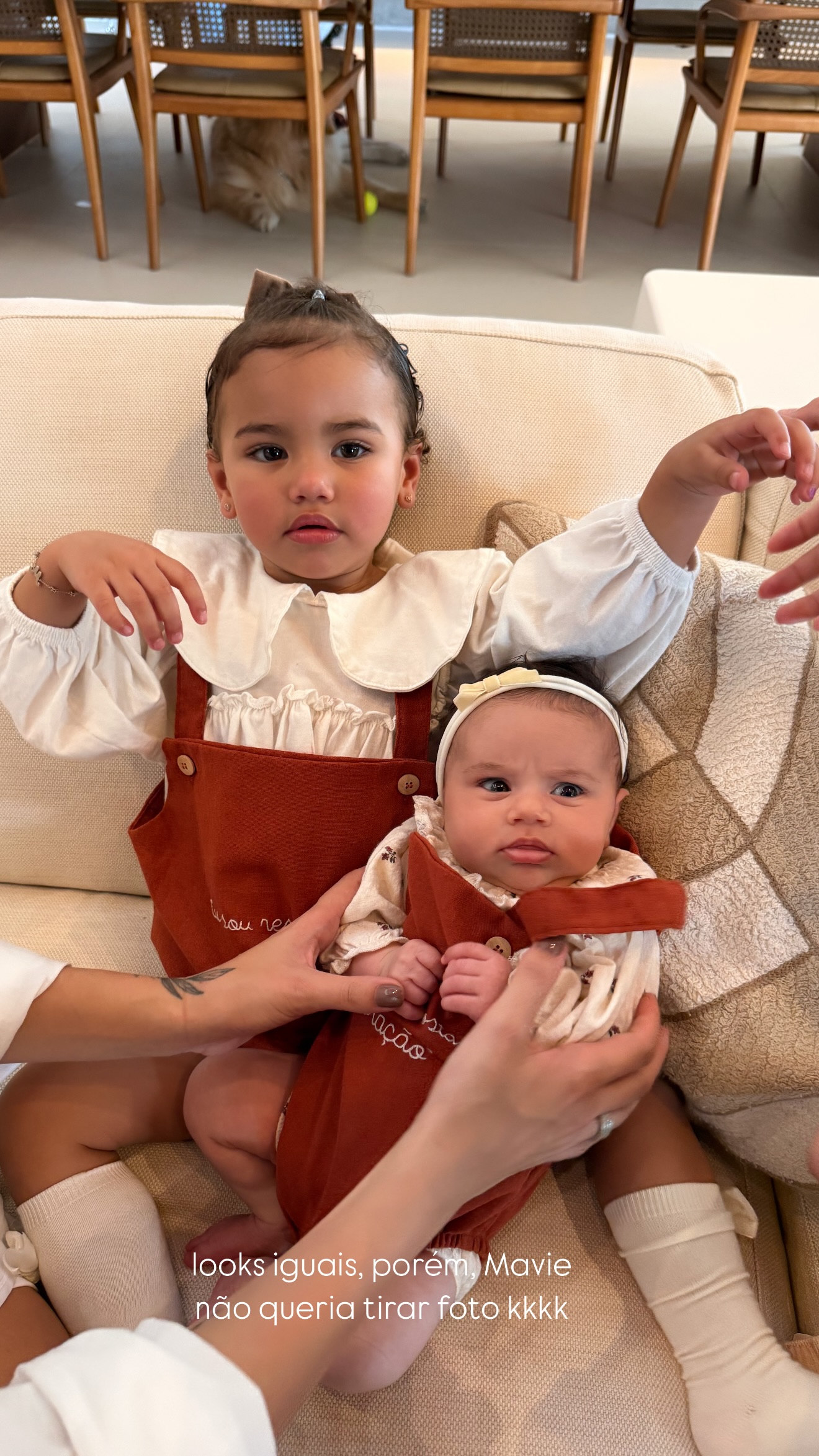 Mavie e Mel com looks iguais - Reprodu&ccedil;&atilde;o/Instagram