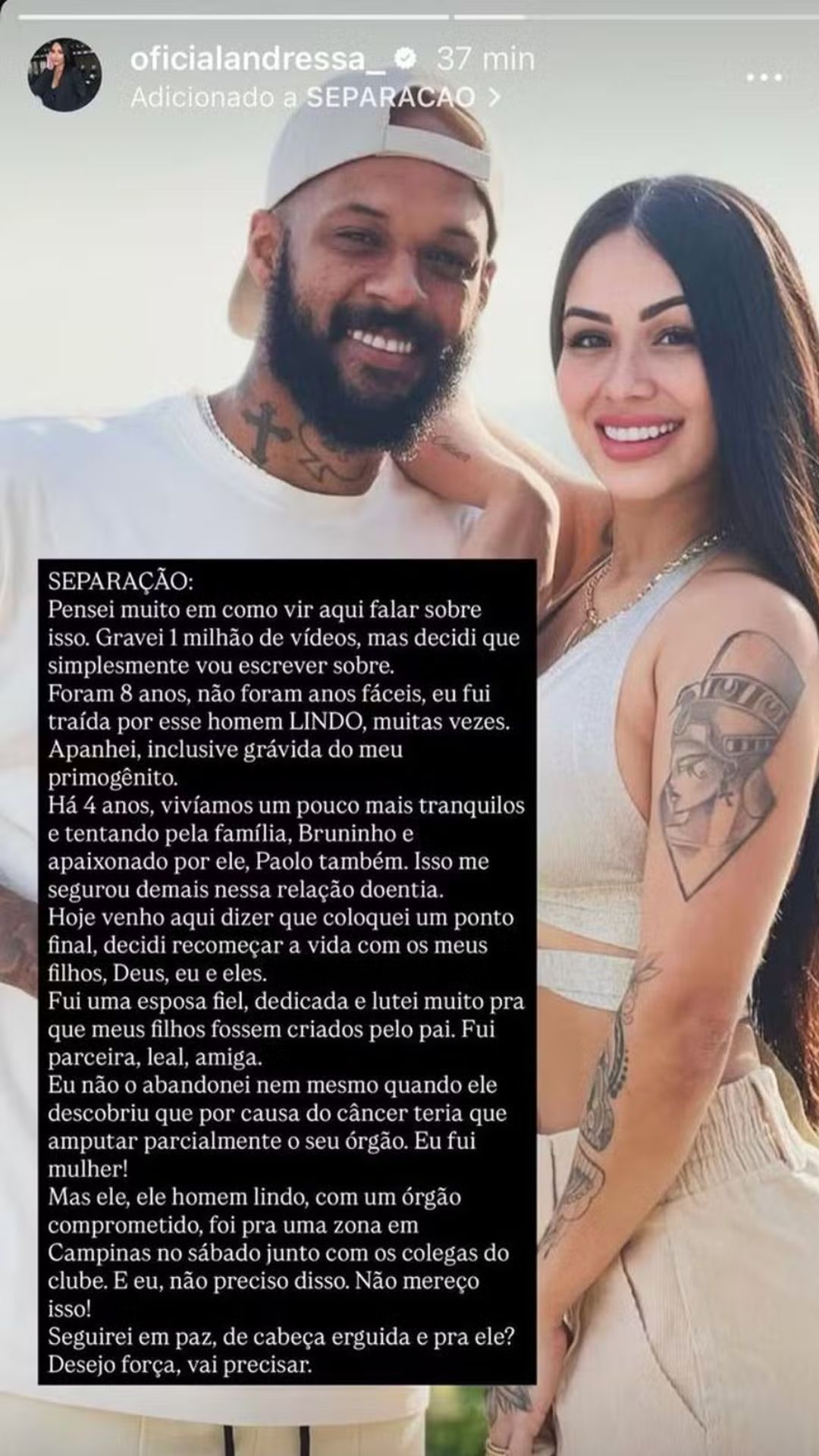 Stories de Andressa