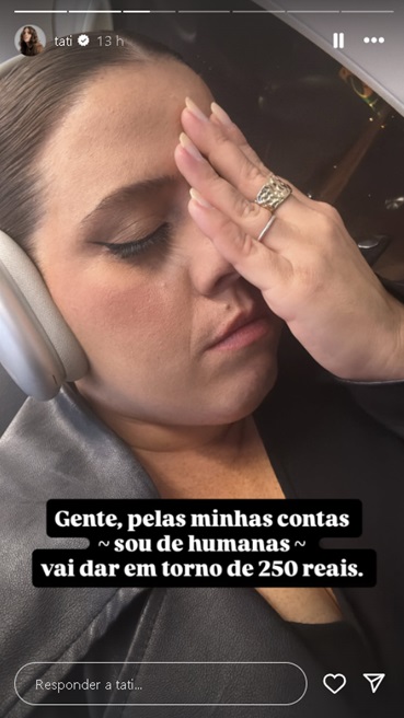 Tati Machado paga valor alto de estacionamento &mdash; Foto: Reprodu&ccedil;&atilde;o/Instagram