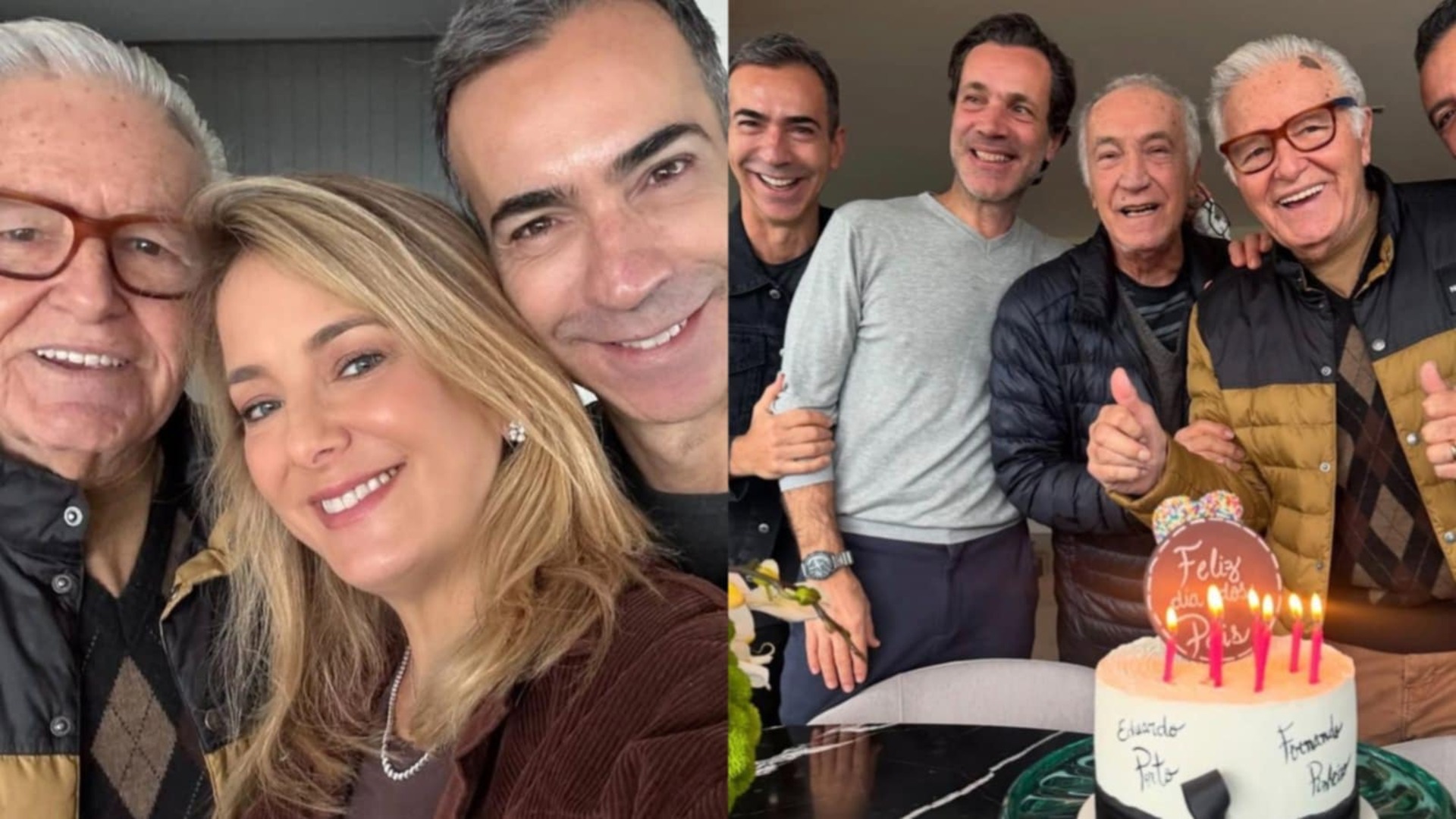 Bolo personalizado e mais: Ticiane Pinheiro mostra Dia dos Pais em sua casa