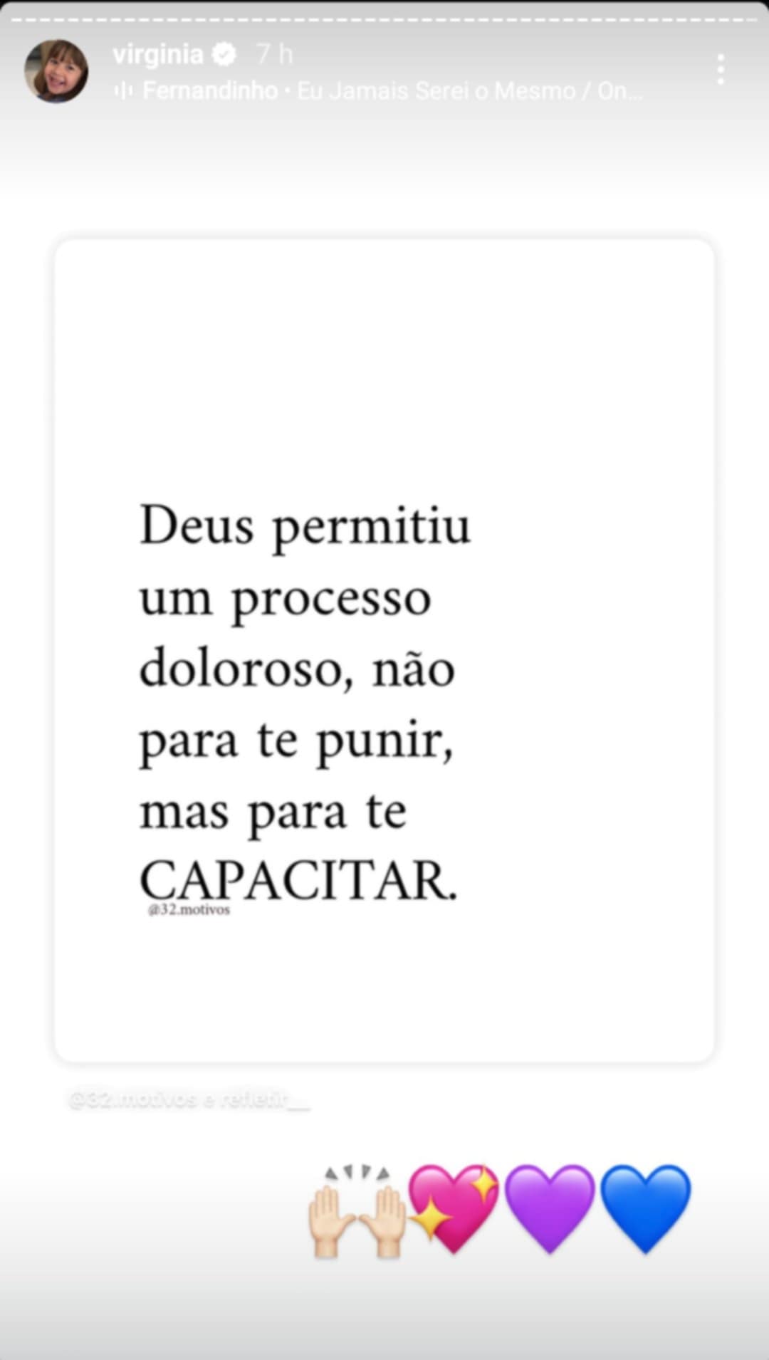 Virginia faz reflex&atilde;o