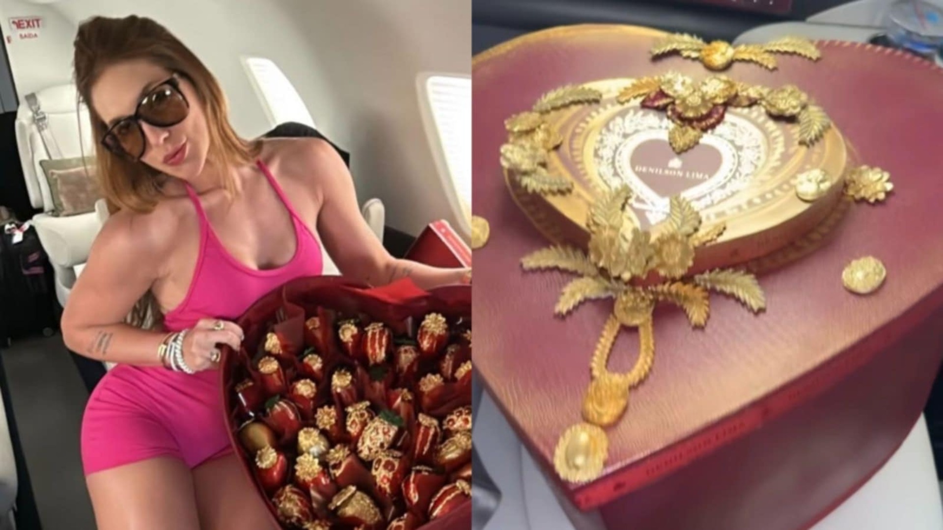 Virginia ganha caixa de morango do amor avaliada em mais de R$ 11 mil; veja