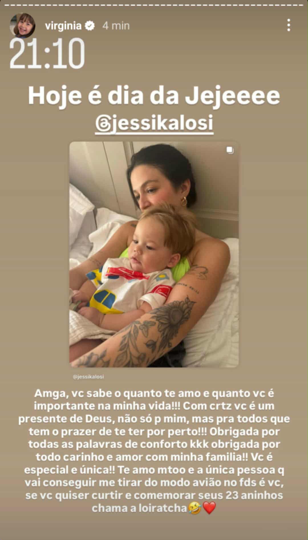 Virginia se declara para a cunhada de Z&eacute; Felipe