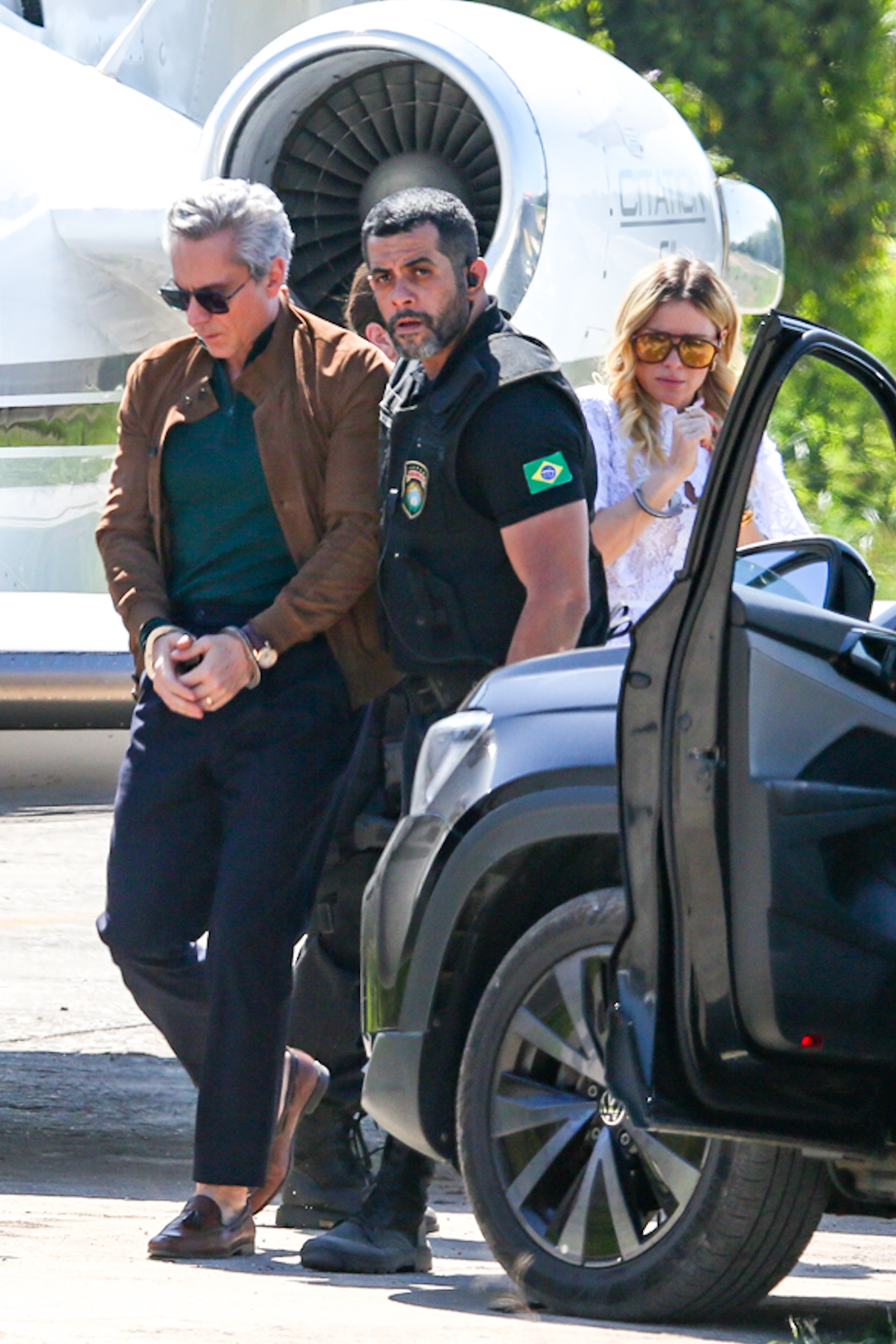 Alexandre Nero e Carolina Dieckmann em gravação da novela Vale Tudo - Foto: Dilson Silva / AgNews
