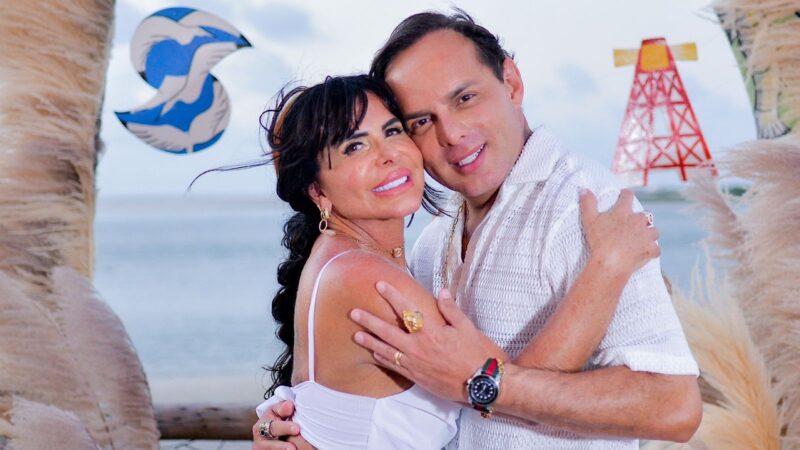 Gretchen revela detalhes da renovação dos votos do casamento: ‘Como se fosse o primeiro ano’