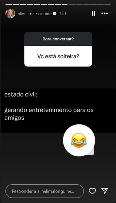 Aline Lima &mdash; Foto: Reprodu&ccedil;&atilde;o/Instagram