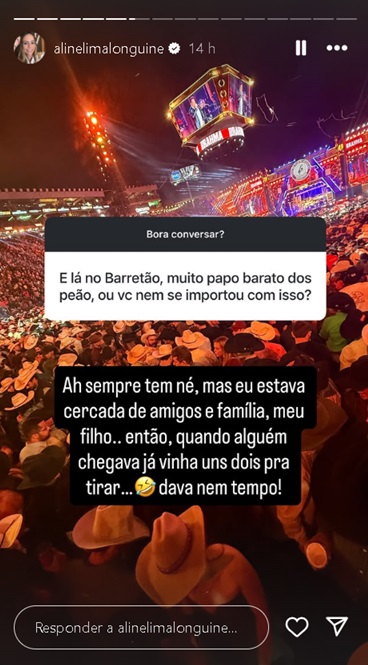 Aline Lima &mdash; Foto: Reprodu&ccedil;&atilde;o/Instagram