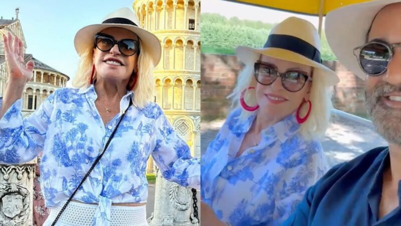 Ana Maria Braga com o marido na Itália - Foto: Reprodução / Instagram @anamariabragaoficial