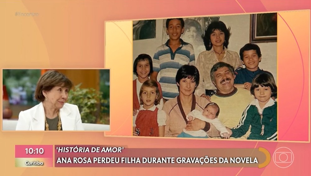 Ana Rosa perdeu a filha em 1996, &eacute;poca em que gravava Hist&oacute;ria de Amor - Foto: Reprodu&ccedil;&atilde;o / TV Globo