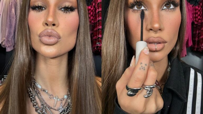 Bianca Andrade aposta em sobrancelha descolorida para o The Town