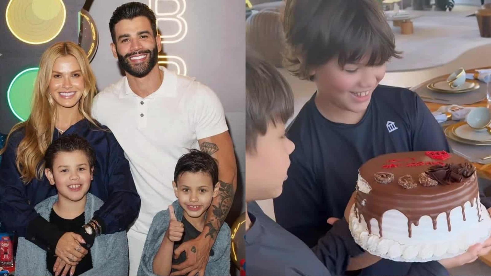 Gusttavo Lima ganha bolo de aniversário ‘cutucado’; veja