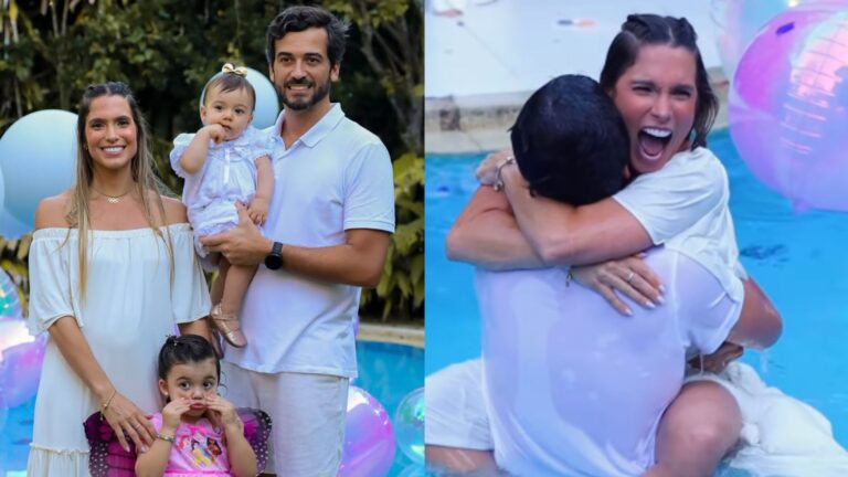 Menino ou menina? Branca Feres descobre gênero do 3º filho em chá revelação