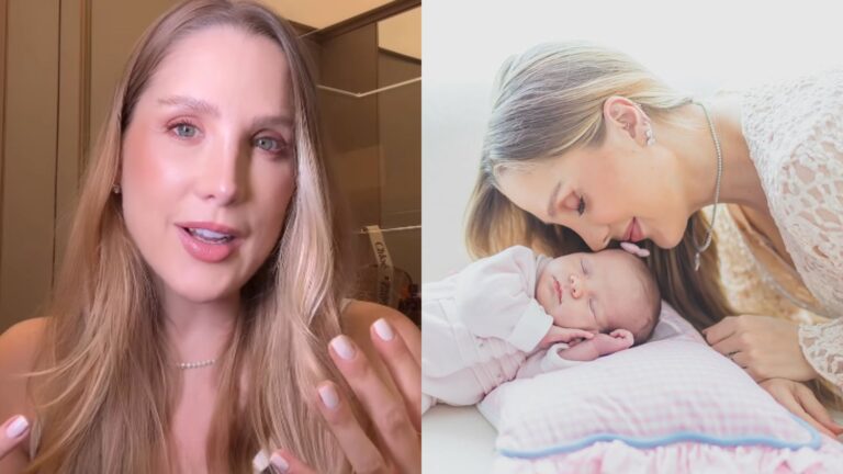 Bruna Manzon revela que a filha de 1 mês de vida está internada: ‘Um susto’