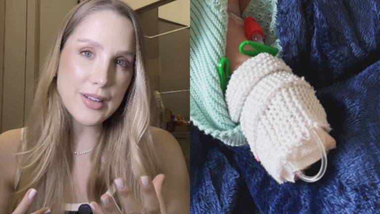 Bruna Manzon atualiza quadro de saúde da filha de 1 mês após internação na UTI