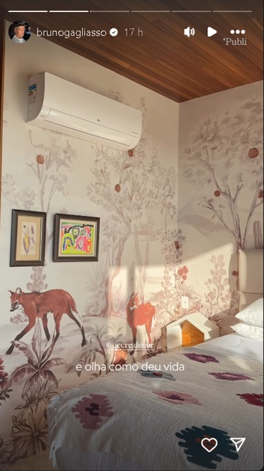Bruno Gagliasso mostra quarto de h&oacute;spedes no rancho da fam&iacute;lia - Foto: Reprodu&ccedil;&atilde;o/Instagram 