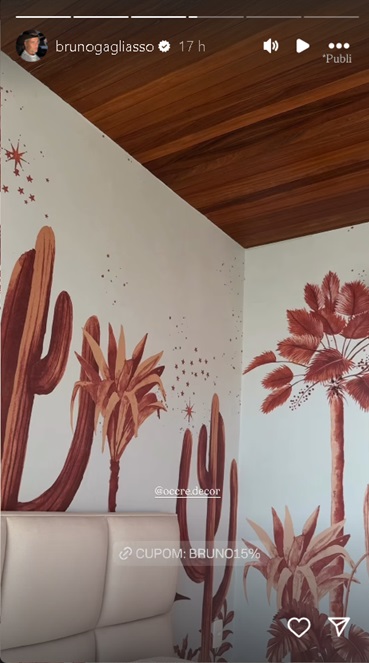 Bruno Gagliasso mostra quarto de h&oacute;spedes no rancho da fam&iacute;lia - Foto: Reprodu&ccedil;&atilde;o/Instagram 