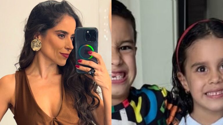 Filhos de Camilla Camargo surgem estilosos em festa da filha de Zezé Di Camargo