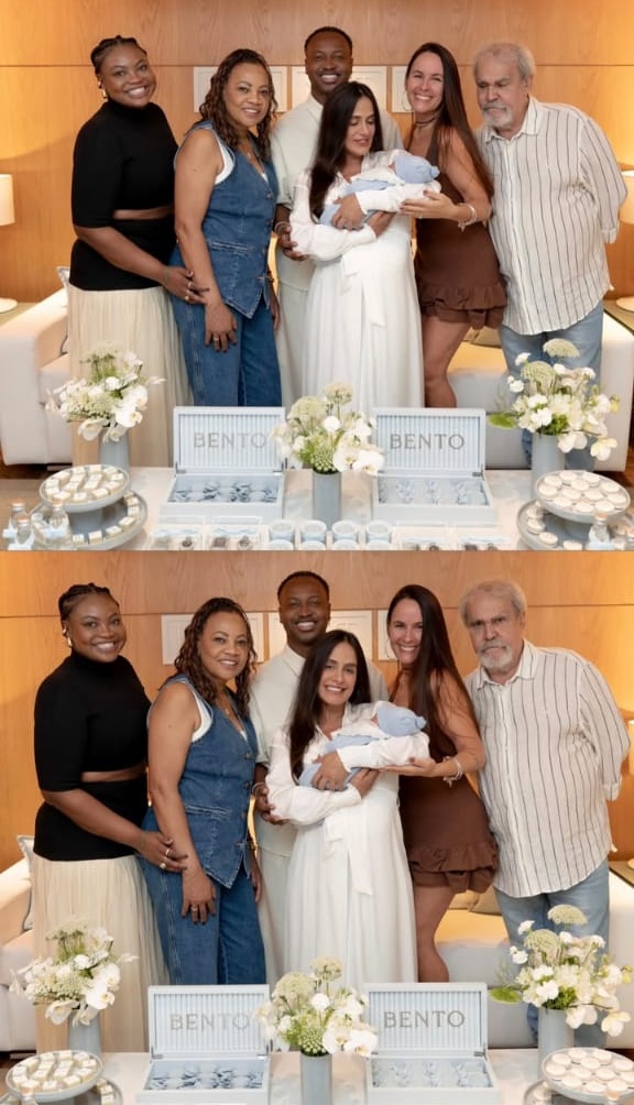 Carol Peixinho com a família